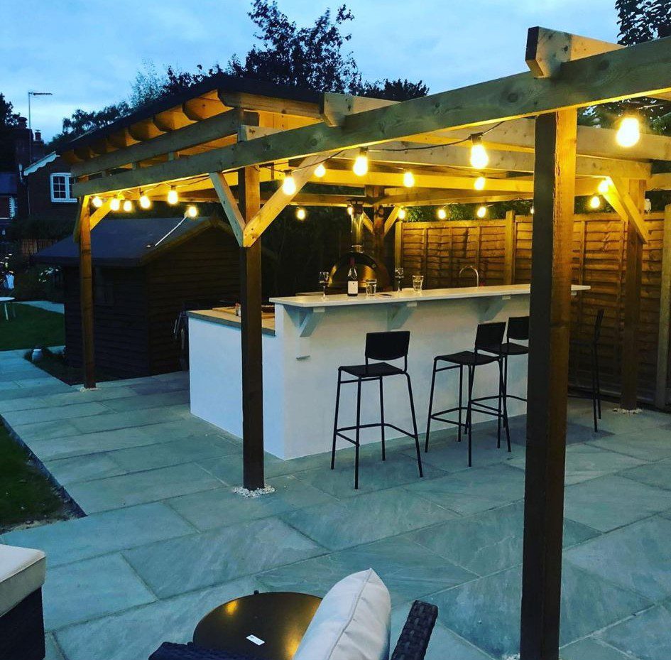 garden entertaining night