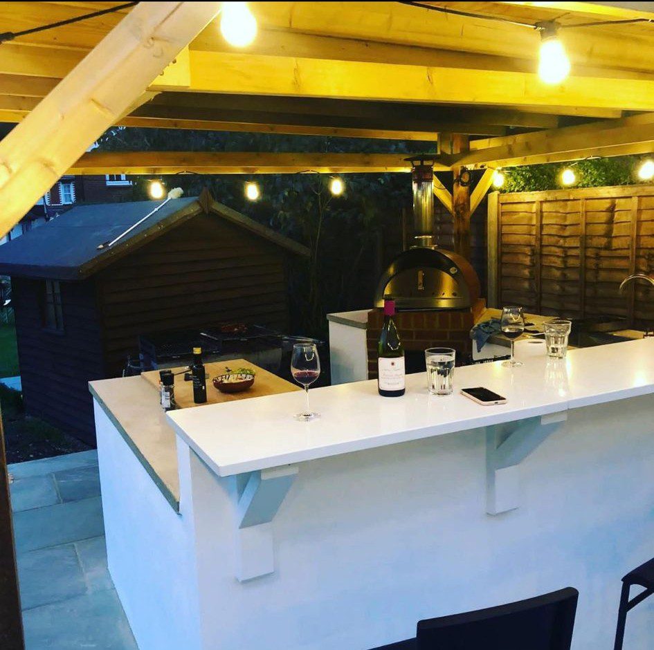 outside bar area - night