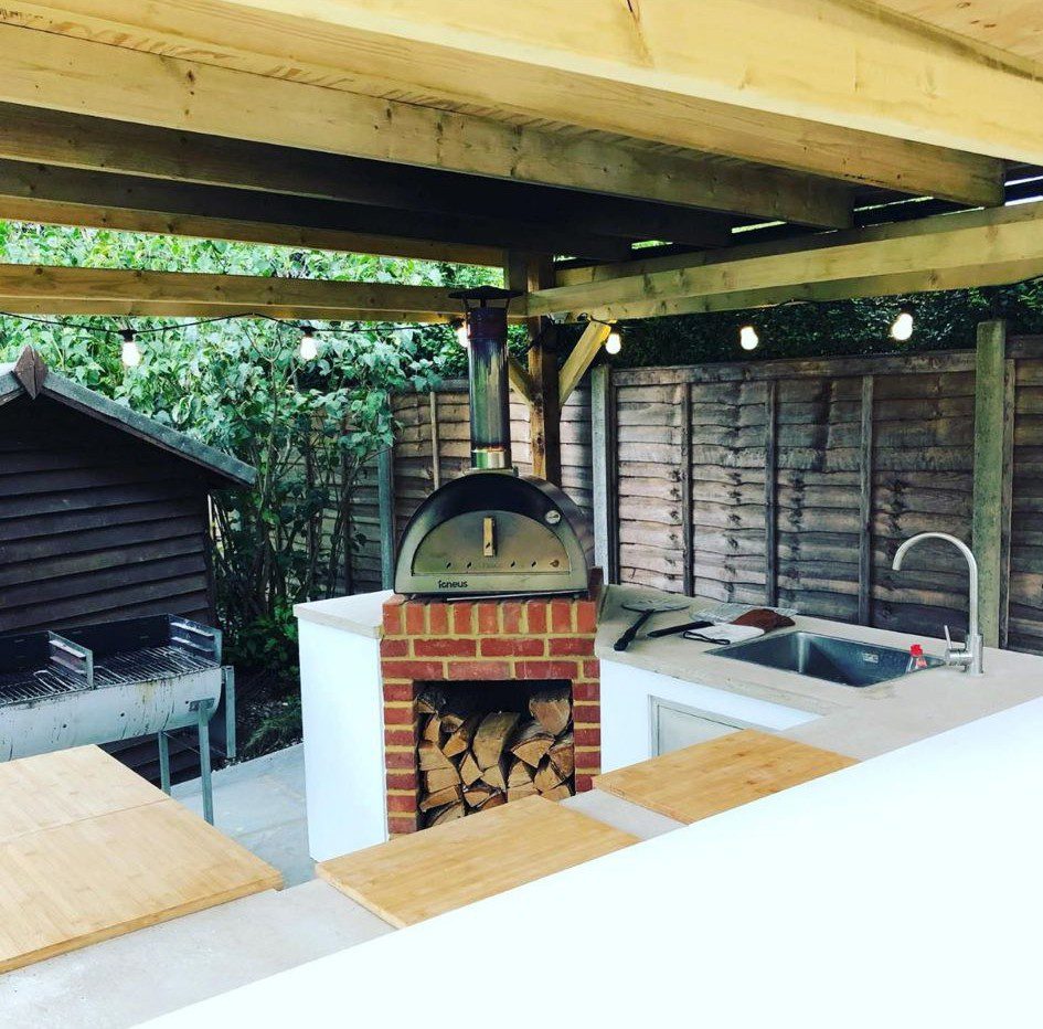 outside cooking area - day