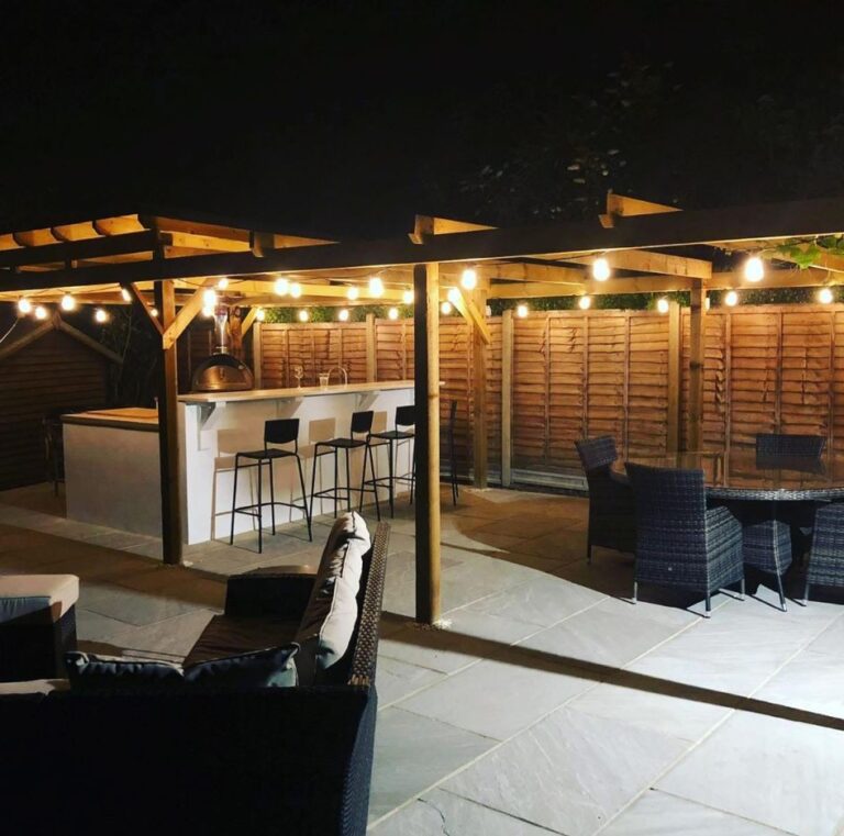 garden entertaining night